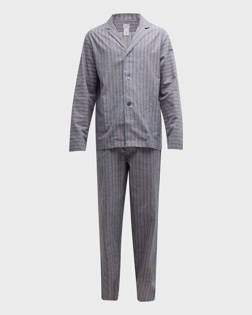 Paul Smith Men
s Cotton-Linen Long Pajama Set