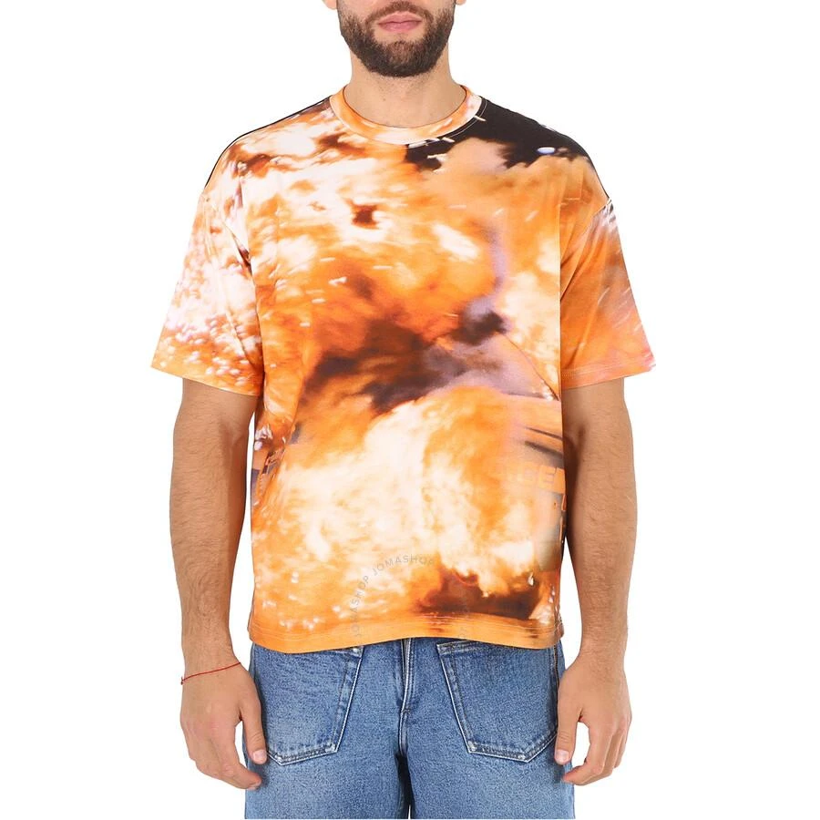 424 Men's Explosion Print Short Sleeve Cotton T-shirt 1