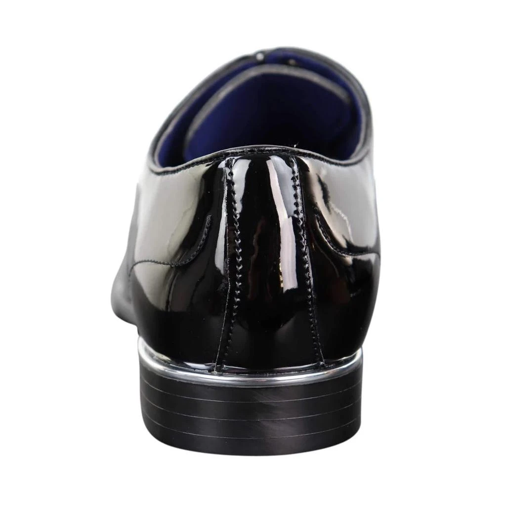 TruClothing Laced Patent Faux Leather Smart Shoes 5
