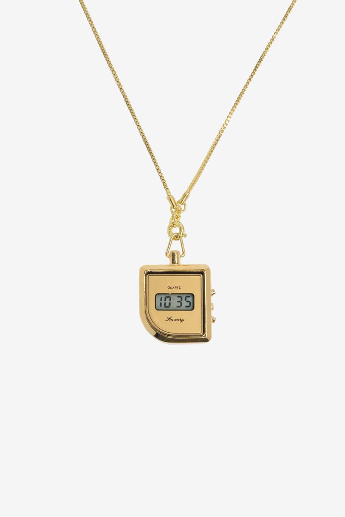 Los Angeles Apparel NCKWCH2 - Necklace Curved Watch