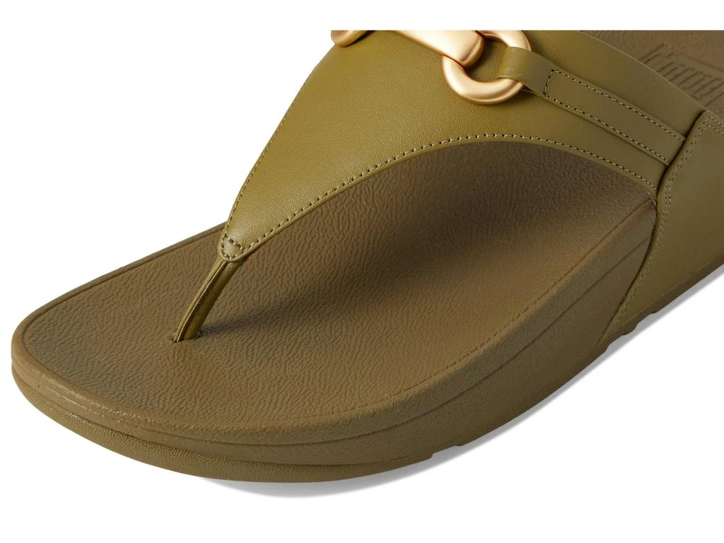 FitFlop Lulu Chunky-Snaffle Leather Toe-Post Sandals 6