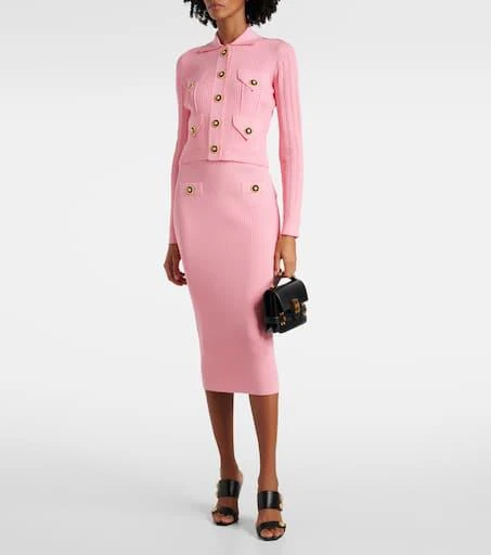 Balmain Ribbed-knit cardigan 2