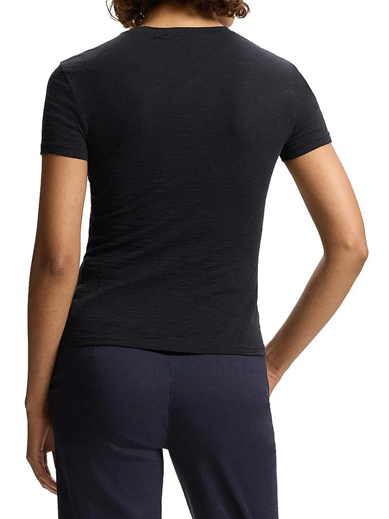Theory Tiny Tee Fitted Cotton Slub Knit T-Shirt 5
