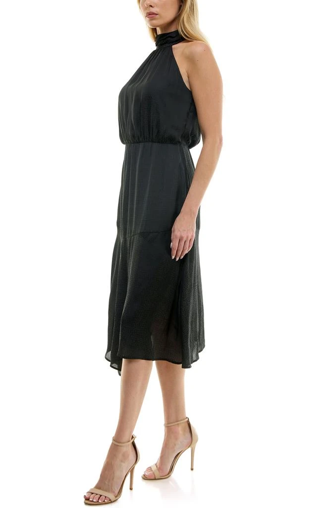 Socialite Tiered Satin Midi Dress 5