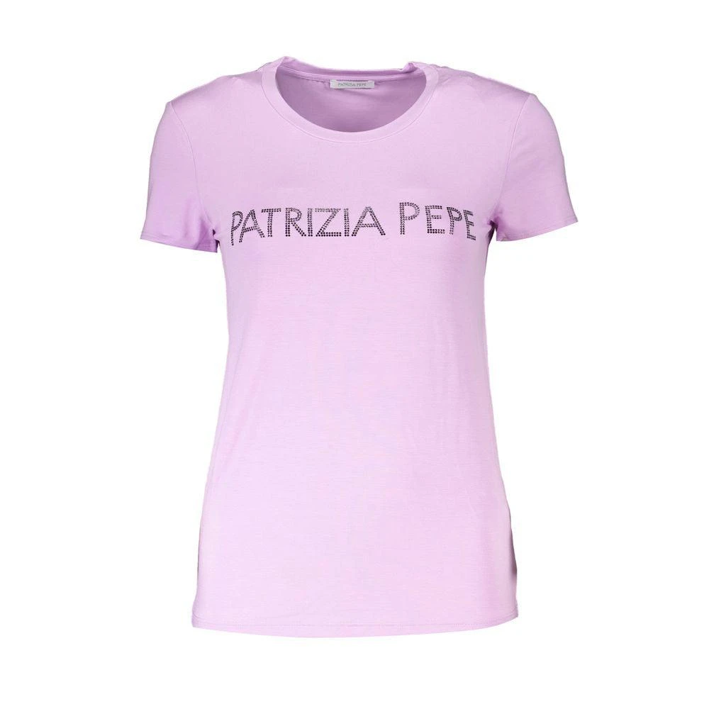 PATRIZIA Rhinestone Crew Neck Women's Tee 1