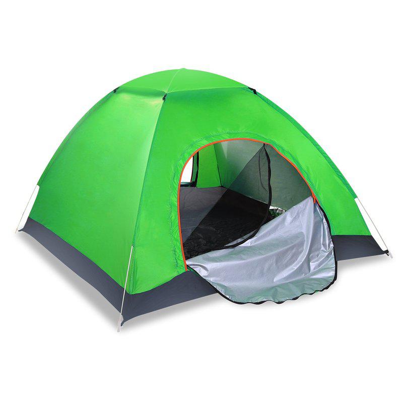 Fresh Fab Finds 4 Persons Camping Waterproof Tent Pop Up Tent Instant Setup Tent Green