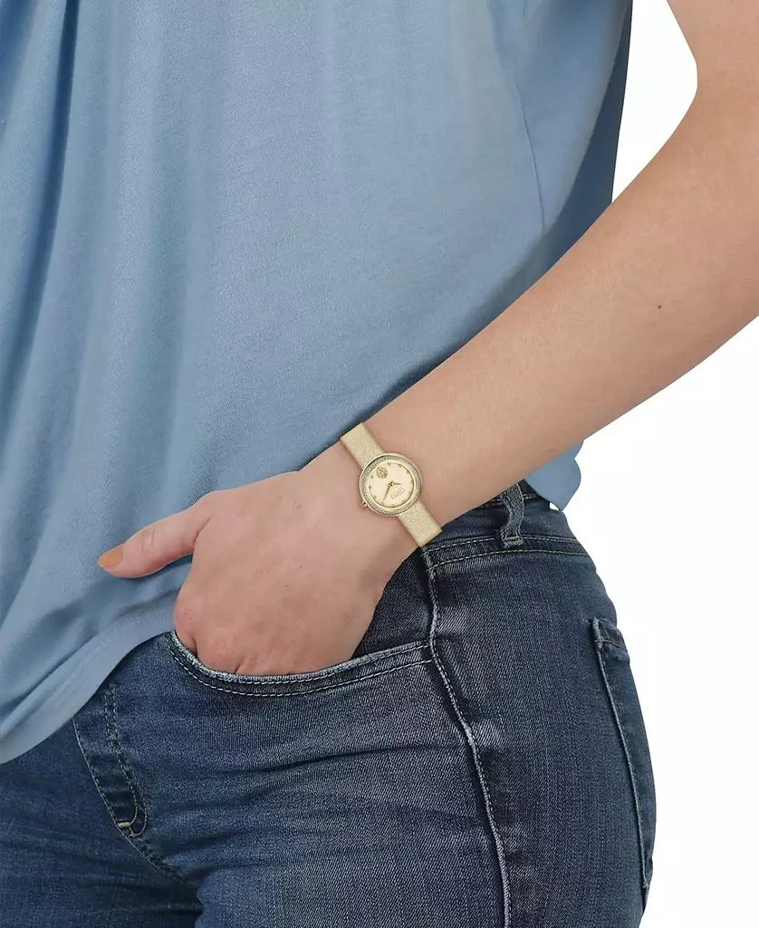 Versus Versace Women's Two-Hand Quartz Lea Gold-Tone Stainless Steel Bracelet 35mm 4