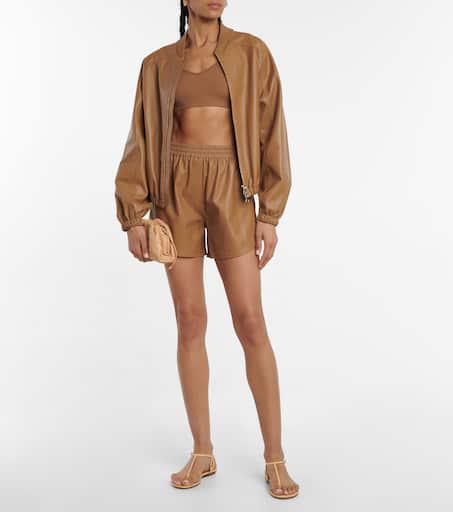Zeynep Arçay Leather shorts