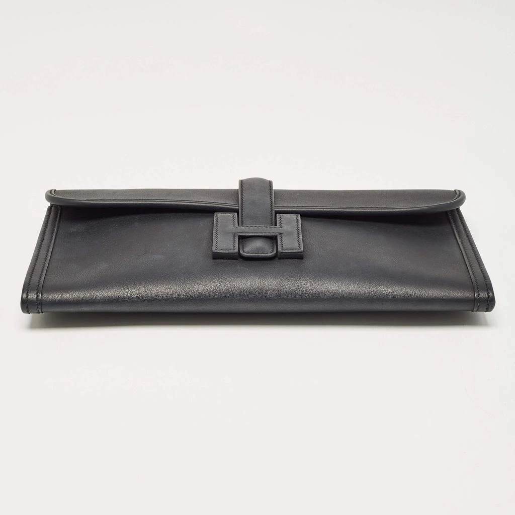 Hermes Hermes Bleu Indigo Swift Leather Elan Jige 29 Clutch 8
