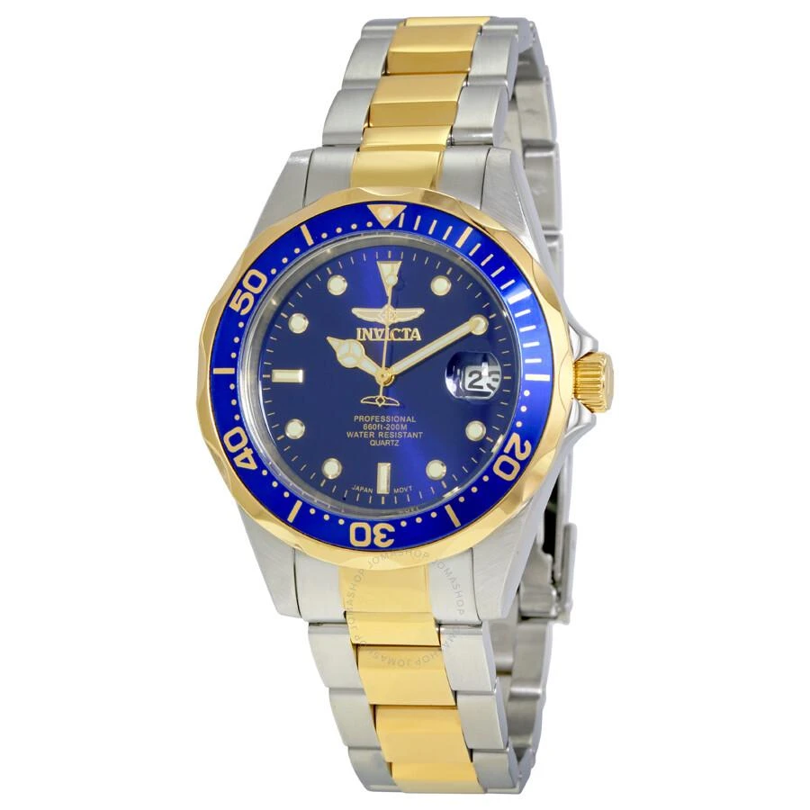 Invicta Pro Diver Quartz Blue Dial Two-tone Men's Watch 8935 1