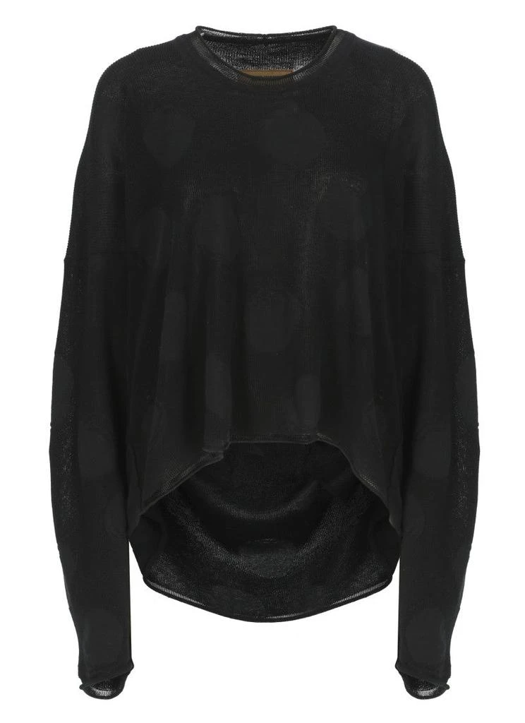 Uma Wang Black Cotton And Silk Top 1