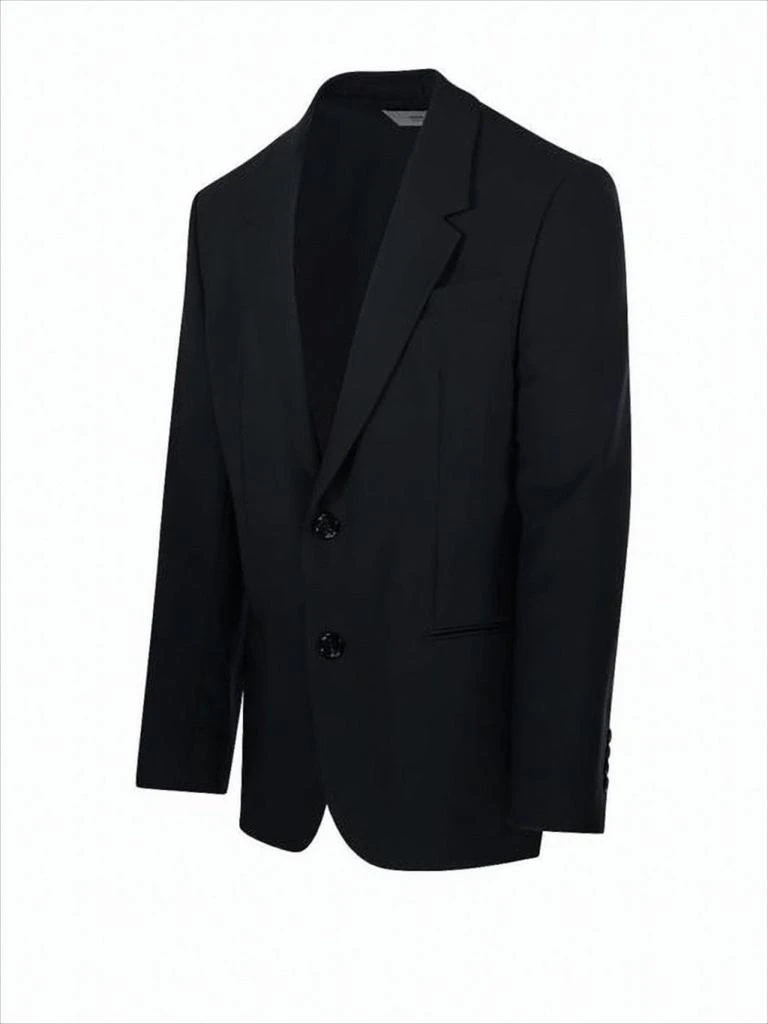 AMI Tailored Black Wool Suit Jacket with Notched Lapel 2