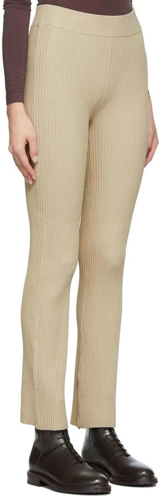 House of Dagmar Beige Shiloh Split Hem Leggings 2