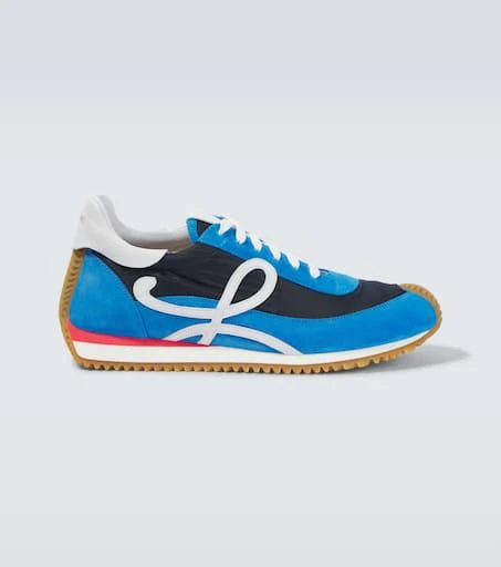 Loewe Flow Runner 2.0 suede-trimmed sneakers 1