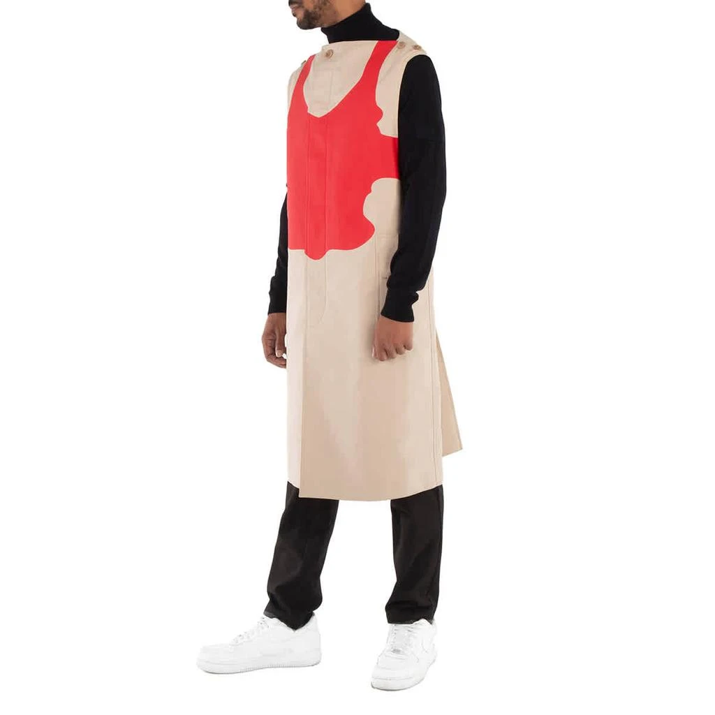 Burberry Men
s Soft Fawn Reconstructed-Print Sleeveless Car Coat 2