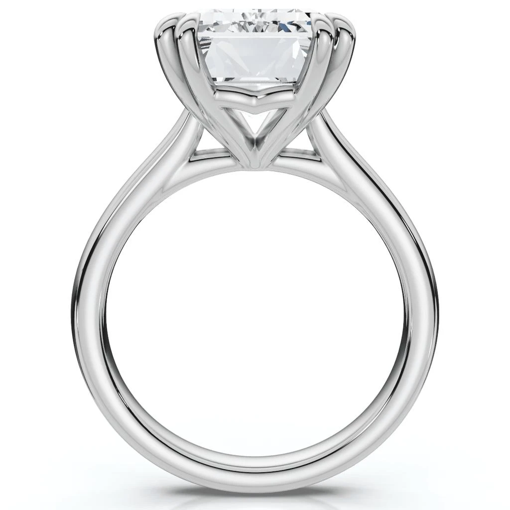Pompeii3 Certified 6Ct Emerald Cut Diamond Solitaire Ring 14k Gold Lab Grown 2