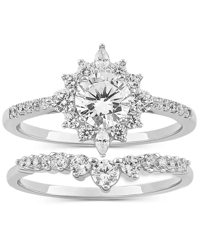 Giani Bernini 2-Pc. Set Cubic Zirconia Bridal Set in Sterling Silver, Exclusively at Macy's 1