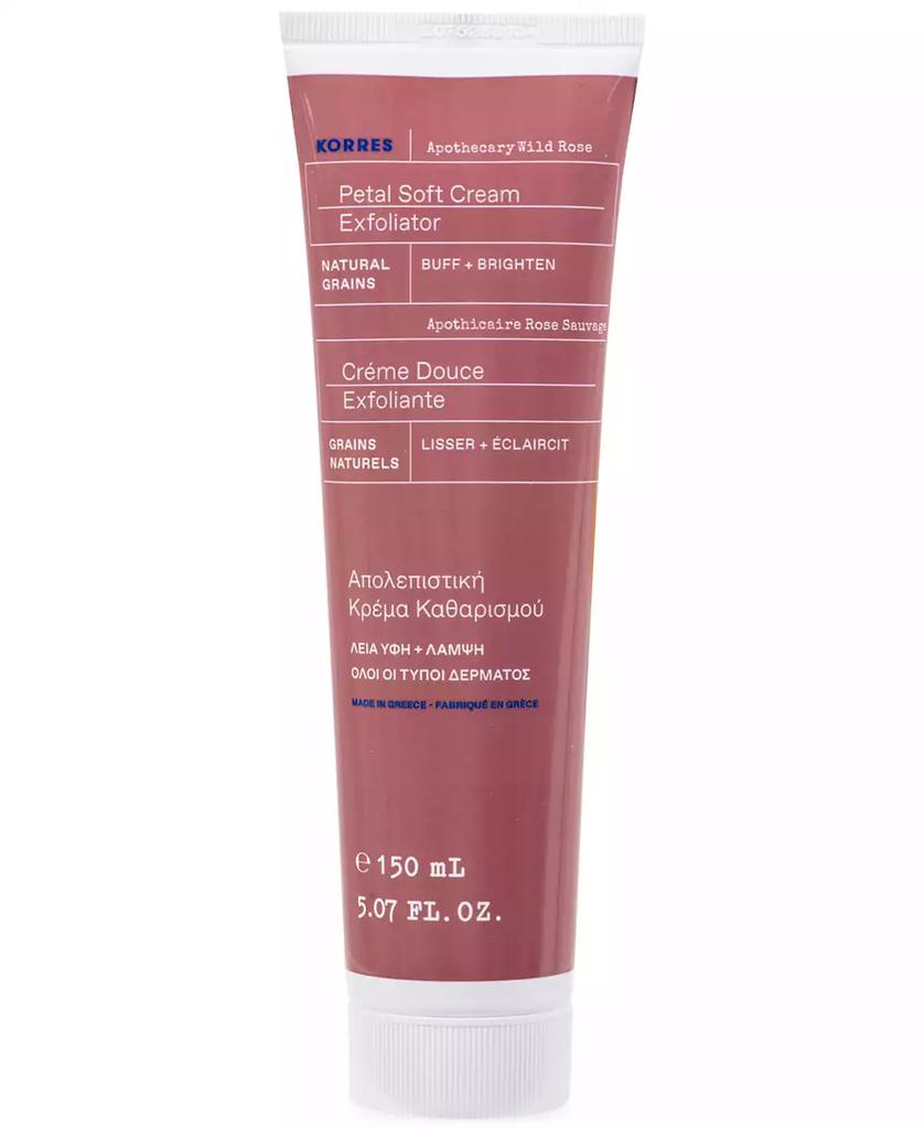 KORRES Apothecary Wild Rose Petal Soft Cream Exfoliator, 5.07 oz.