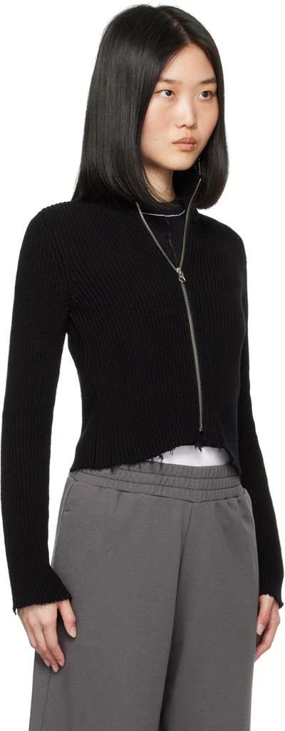 MM6 Black Ribbed Sweater 2