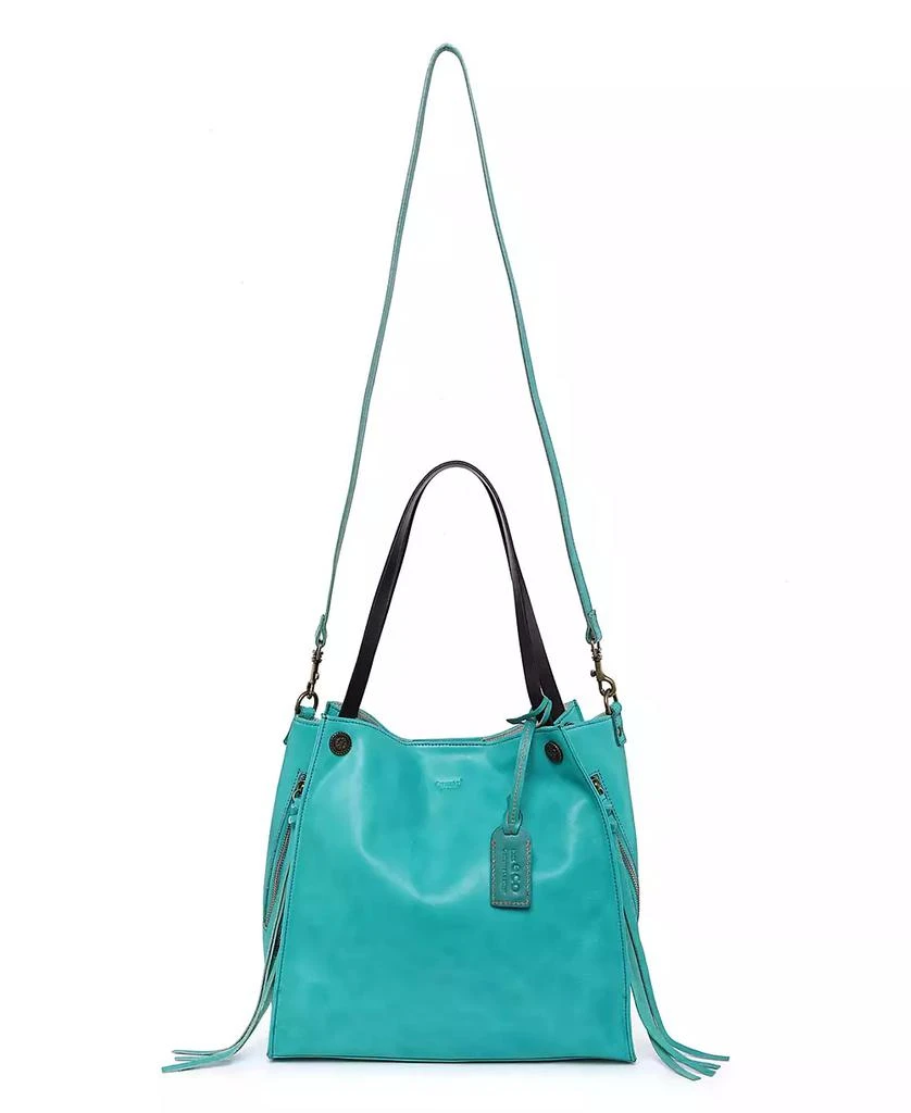 OLD TREND Women's Genuine Leather Daisy Tote Bag 9