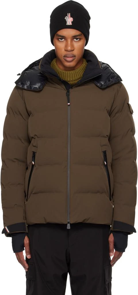 Moncler Brown Montgetech Hooded Ski Down Jacket 1