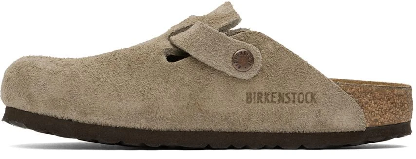 Birkenstock Taupe Boston Soft Footbed Narrow Loafers 3