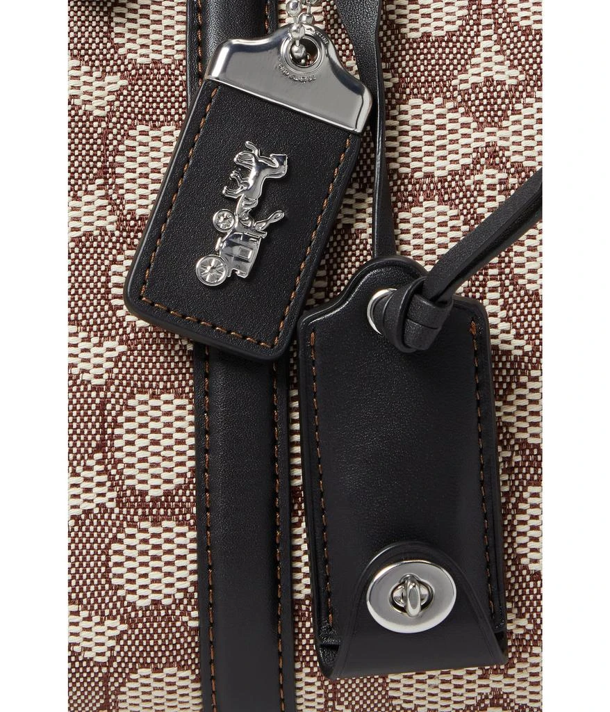 Coach Signature Textile Jacquard Ruby Satchel 25 4