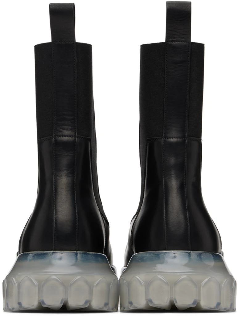 Rick Owens Black Porterville Beatle Bozo Tractor Boots IT-42 