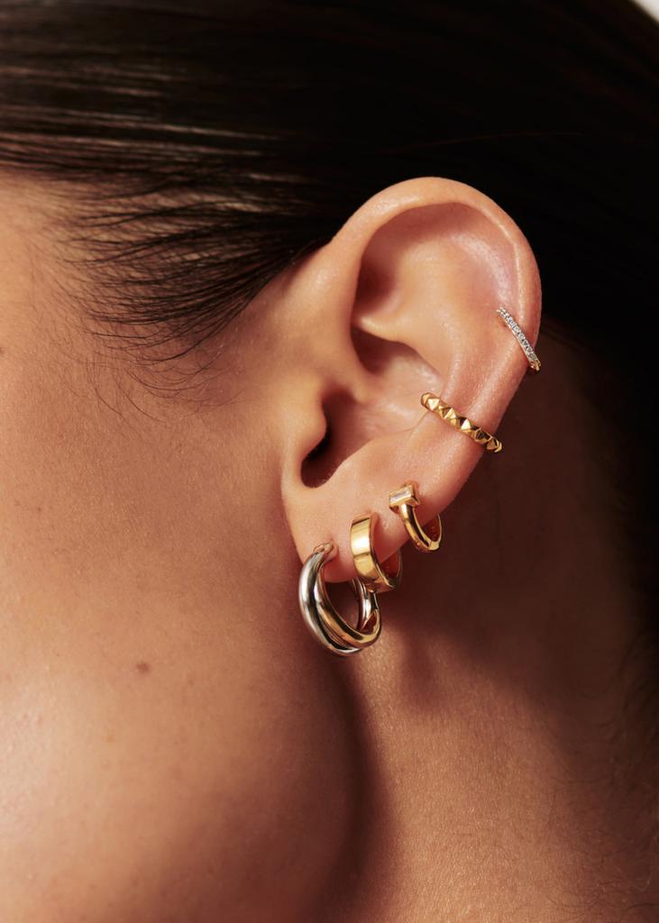 Missoma X Lucy Williams Entwine small hoop earrings