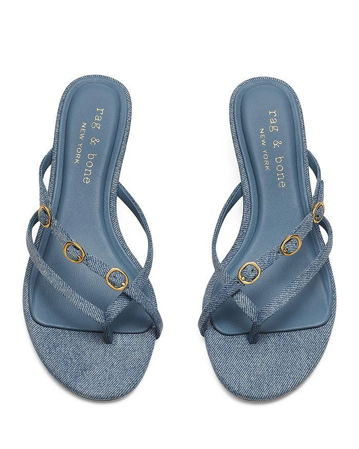 Rag 
Bone Women
s Sammie Buckle Kitten Heel Sandals 3