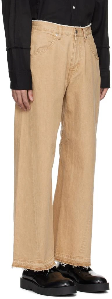 JieDa Beige 3D Jeans 2