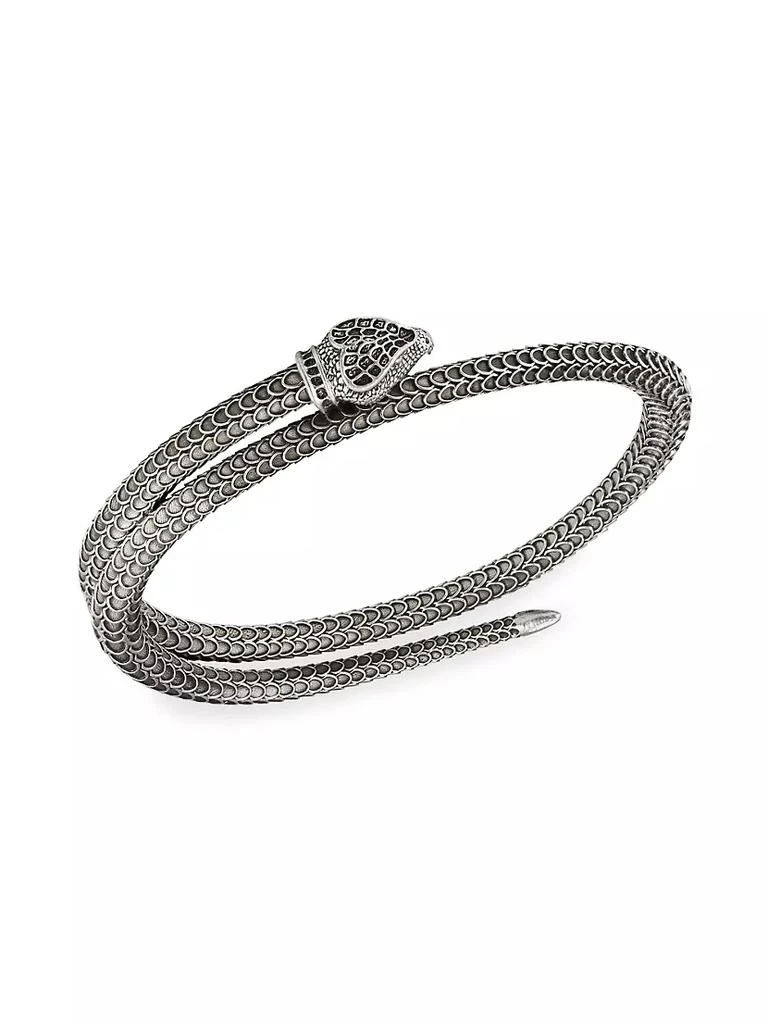 Gucci GGard Snake Motif Sterling Silver Bracelet 1
