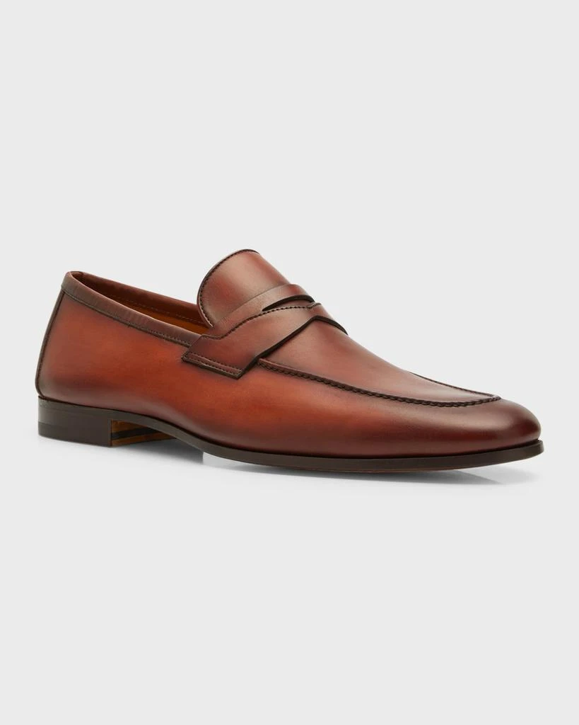 Magnanni Men's Sasso Leather Penny Loafers 3