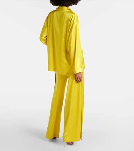 Max Mara Elegante Vasaio silk pajama shirt 3