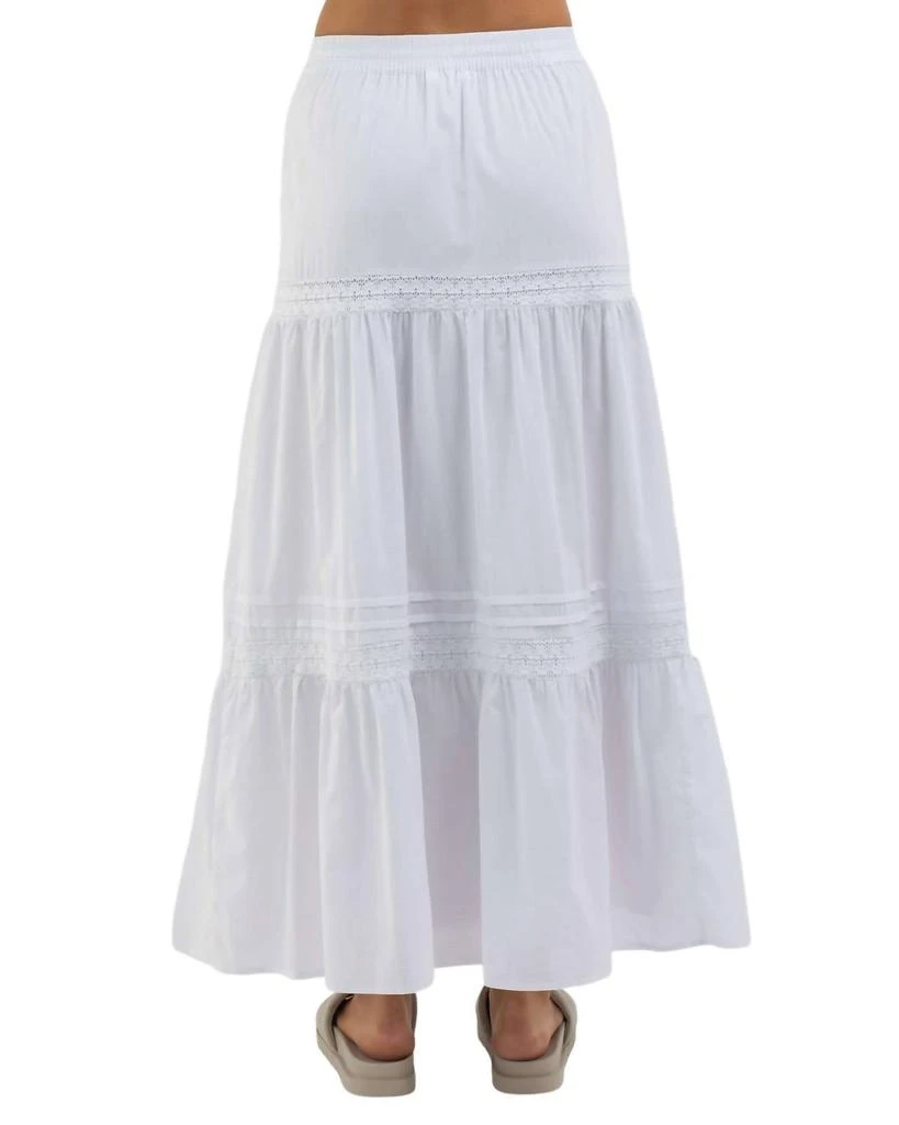Cotton Candy Amelia Maxi Skirt In White 4