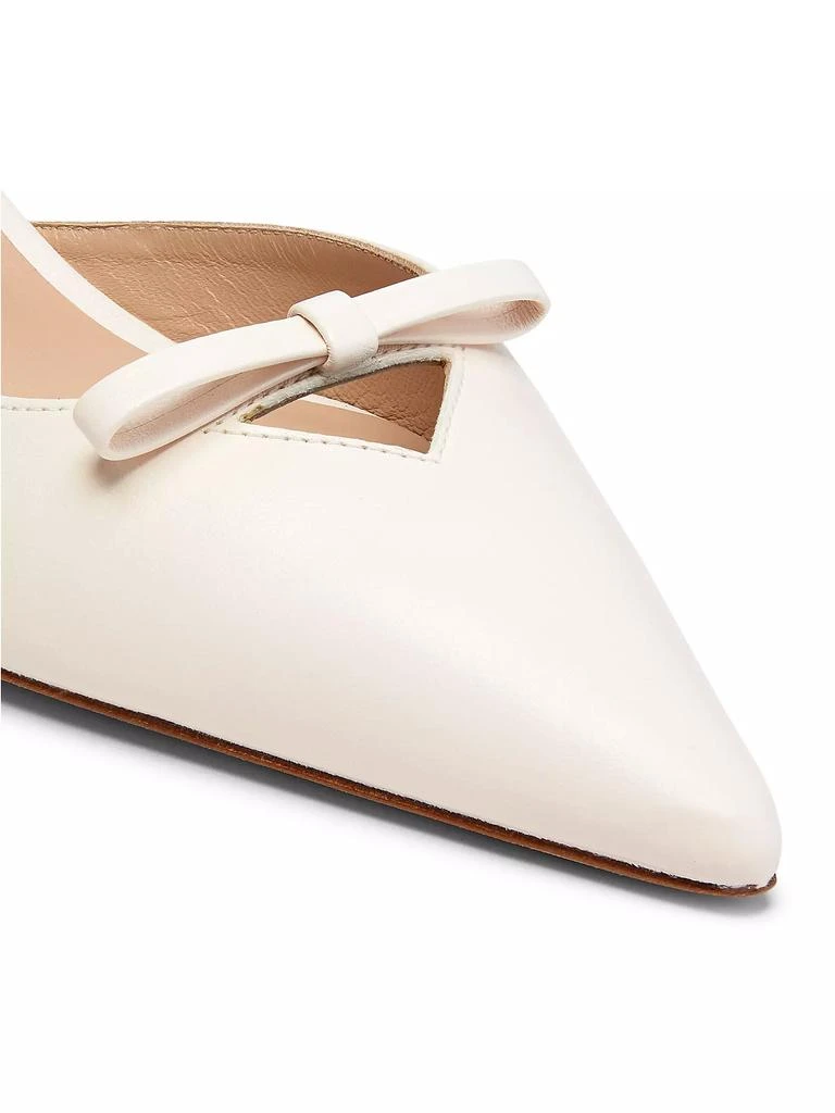 Stuart Weitzman Tully 50MM Lacquered Leather Slingback Pumps 5