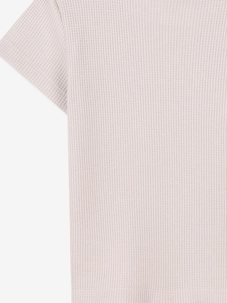 Givenchy Baby Boys Signature Print T-Shirt in Beige 4