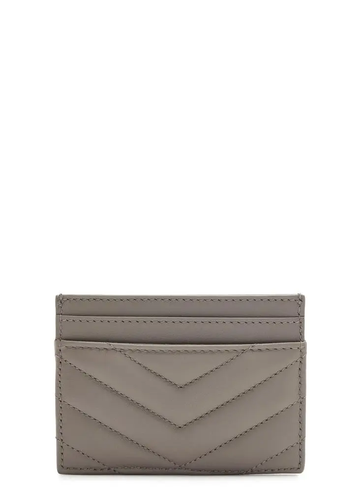 Yves Saint Laurent Logo quilted leather card holder 2