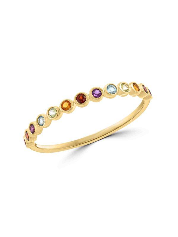 Saks Fifth Avenue 14K Yellow Gold & Multi-Stone Ring