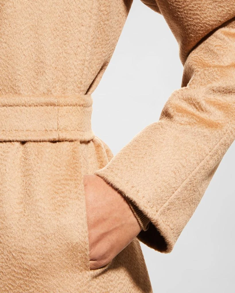 Max Mara Manuela Belted Camel Hair Coat, Camel 5