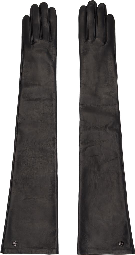 Handsome Stockholm Black Essentials Extra Long Gloves