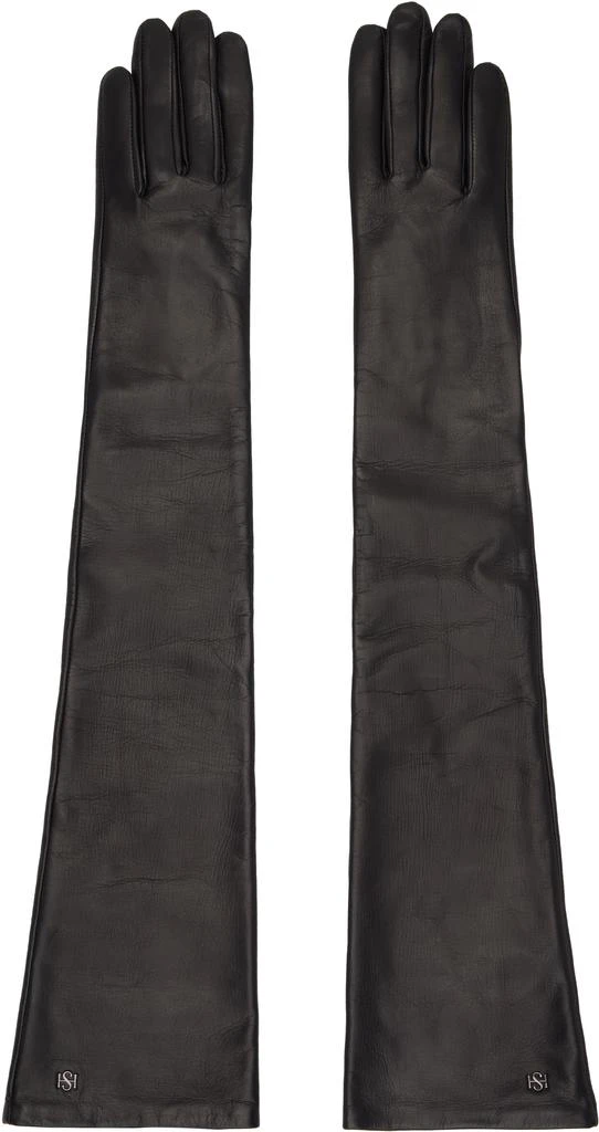 Handsome Stockholm Black Essentials Extra Long Gloves 1