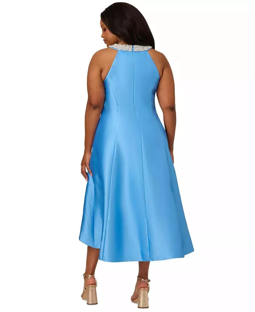 Aidan Mattox Aidan by Aidan Mattox Plus Size Mikado High-Low Party Dress 3