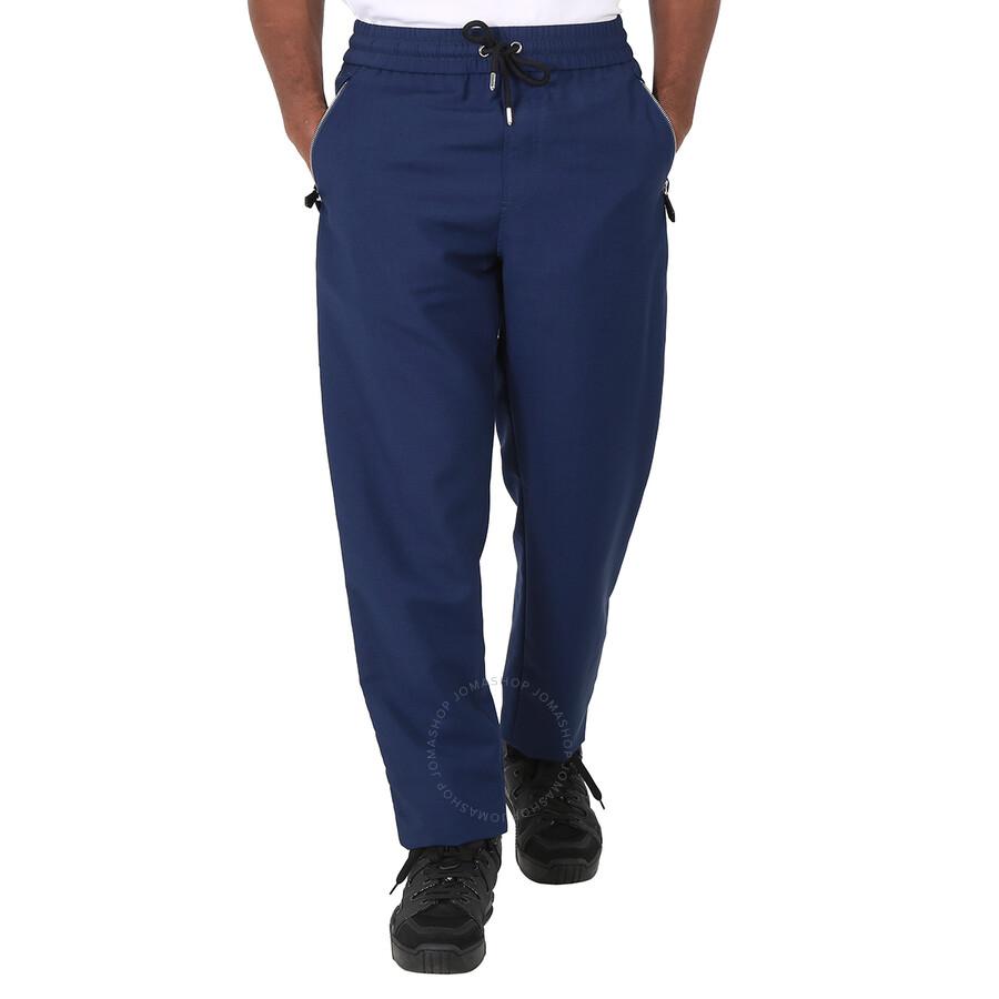 Burberry Men's Ink Blue Logo Patch Jogging Pants