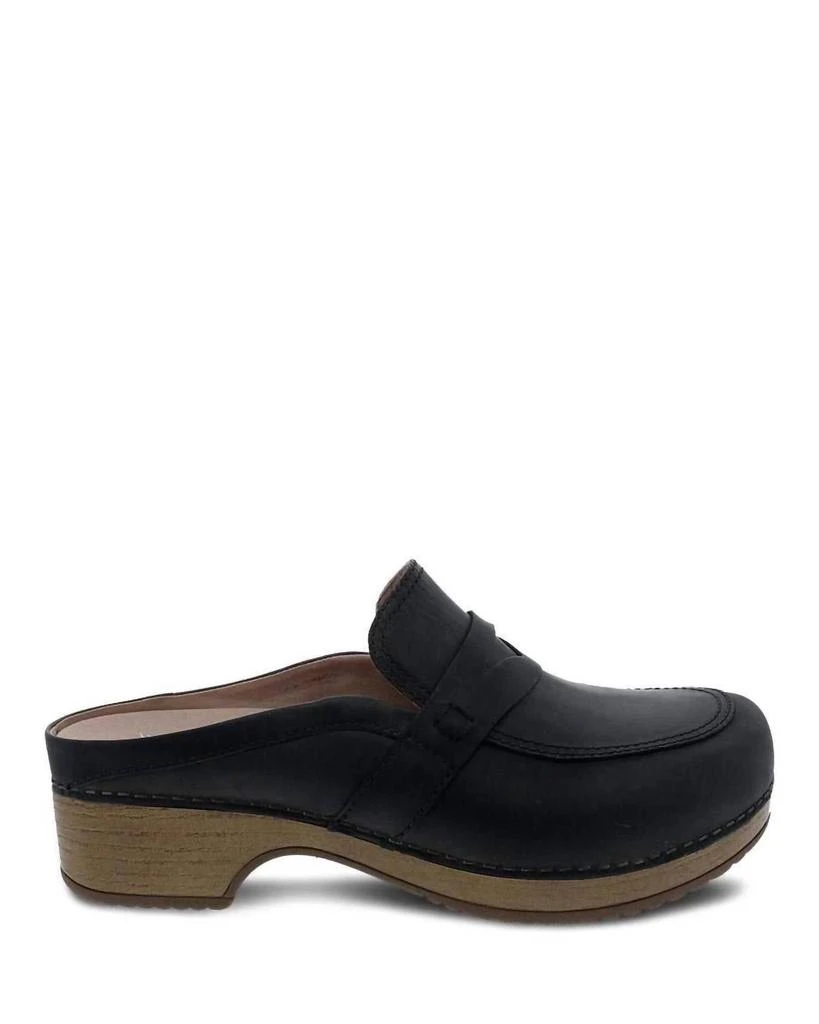 Dansko Women's Bel Penny Mule In Oiled Black 2