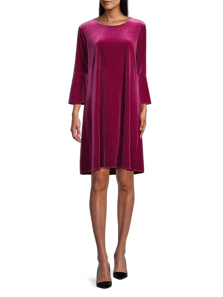 Caroline Rose Stretch Velvet Bella Shift Dress 2