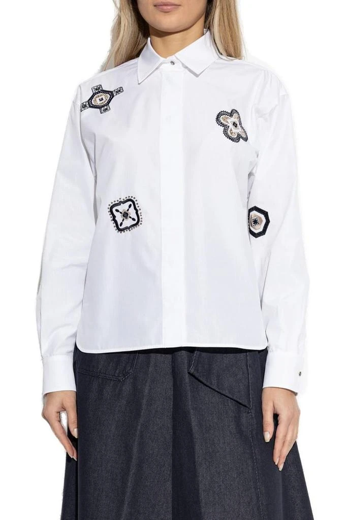 Max Mara Max Mara Shock Embroidered Long-Sleeved Shirt 2