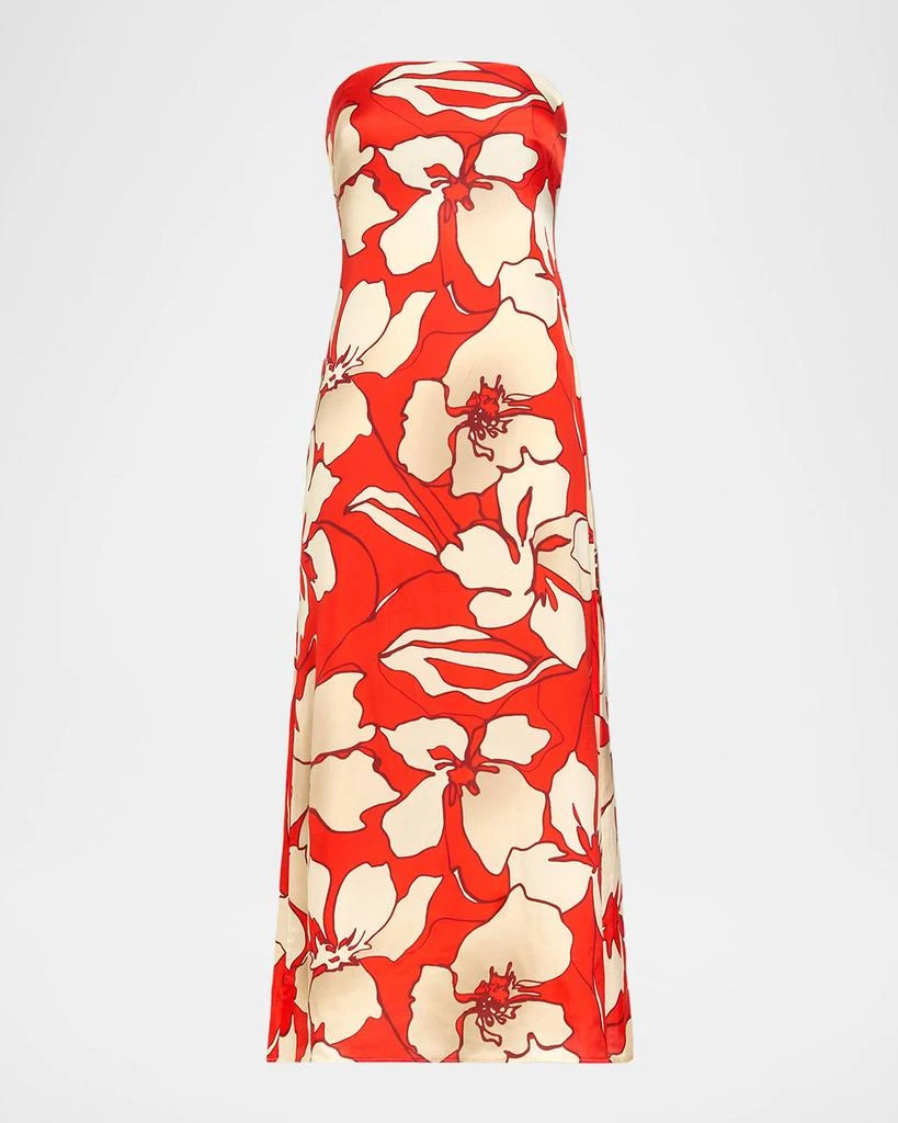 Ramy Brook Kamilla Strapless Floral Slip Dress