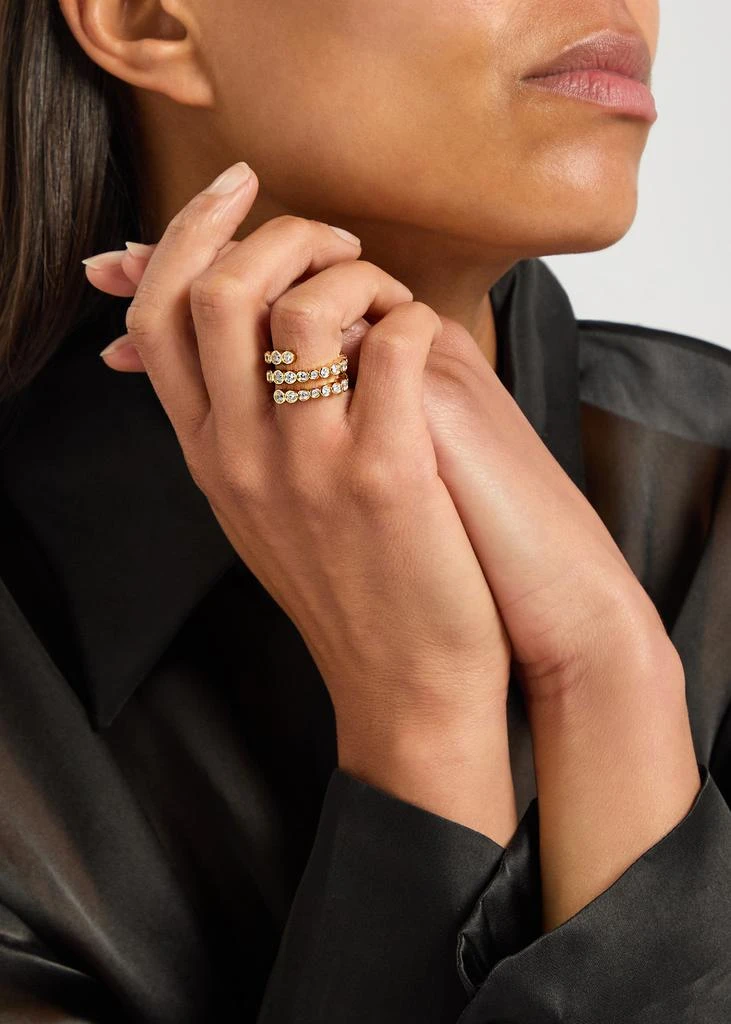 RAGBAG Odette Spiral 18kt gold-plated ring - JEWELRY - BeyondStyle