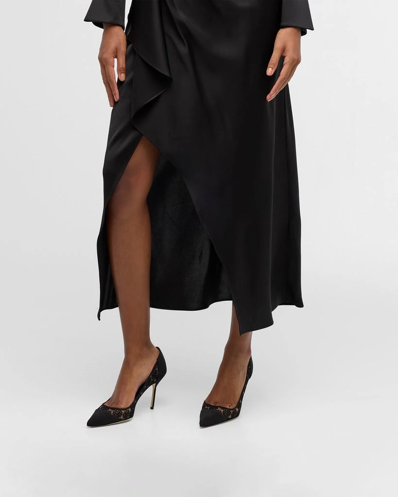 Manolo Blahnik Capcour Lace Cap-Toe Pumps 2